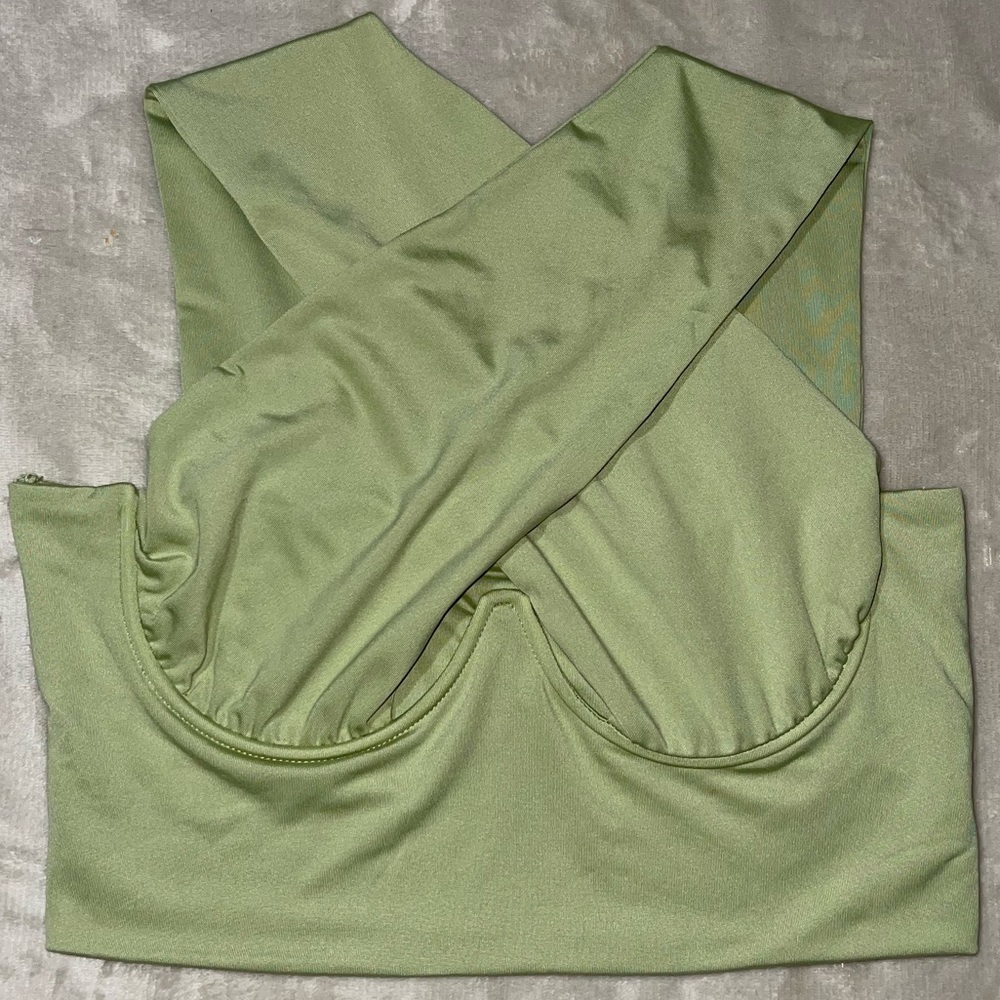 Light Green Cropped Shirt